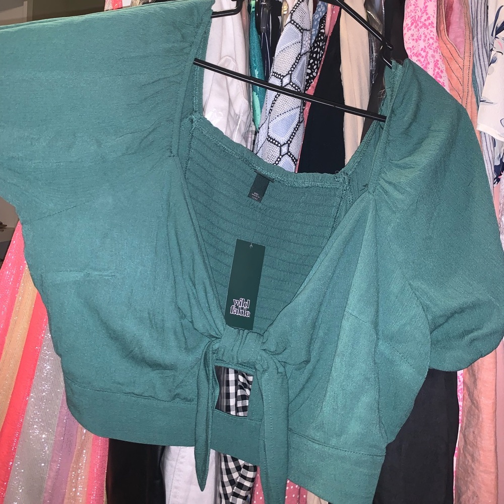 NWT Green wild fable top